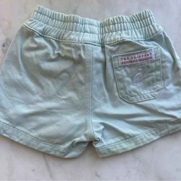 The Beaufort Bonnet Company Soft Aqua Kids Shorts - Picture 2 of 3